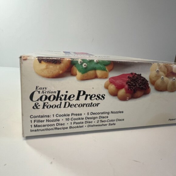 Hutzler Gerda Cookie Press & Food Decorator Easy Action Shapes Two Tone Cookies - Picture 8 of 8